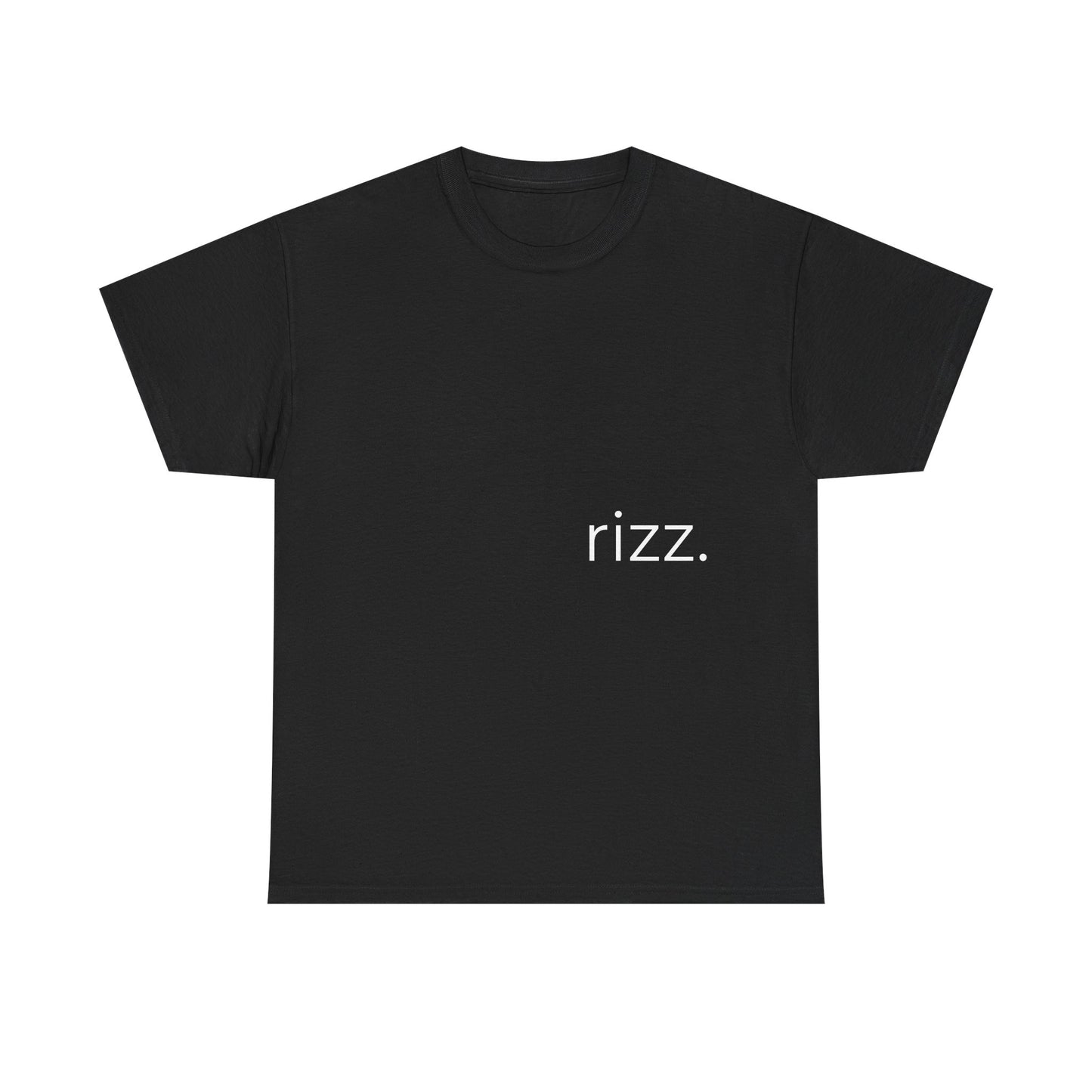 Rizz Unisex Heavy Cotton Tee | Trendy Casual Wear, Graphic Tee, Gift for Friends, Streetwear Style, Everyday Comfort
