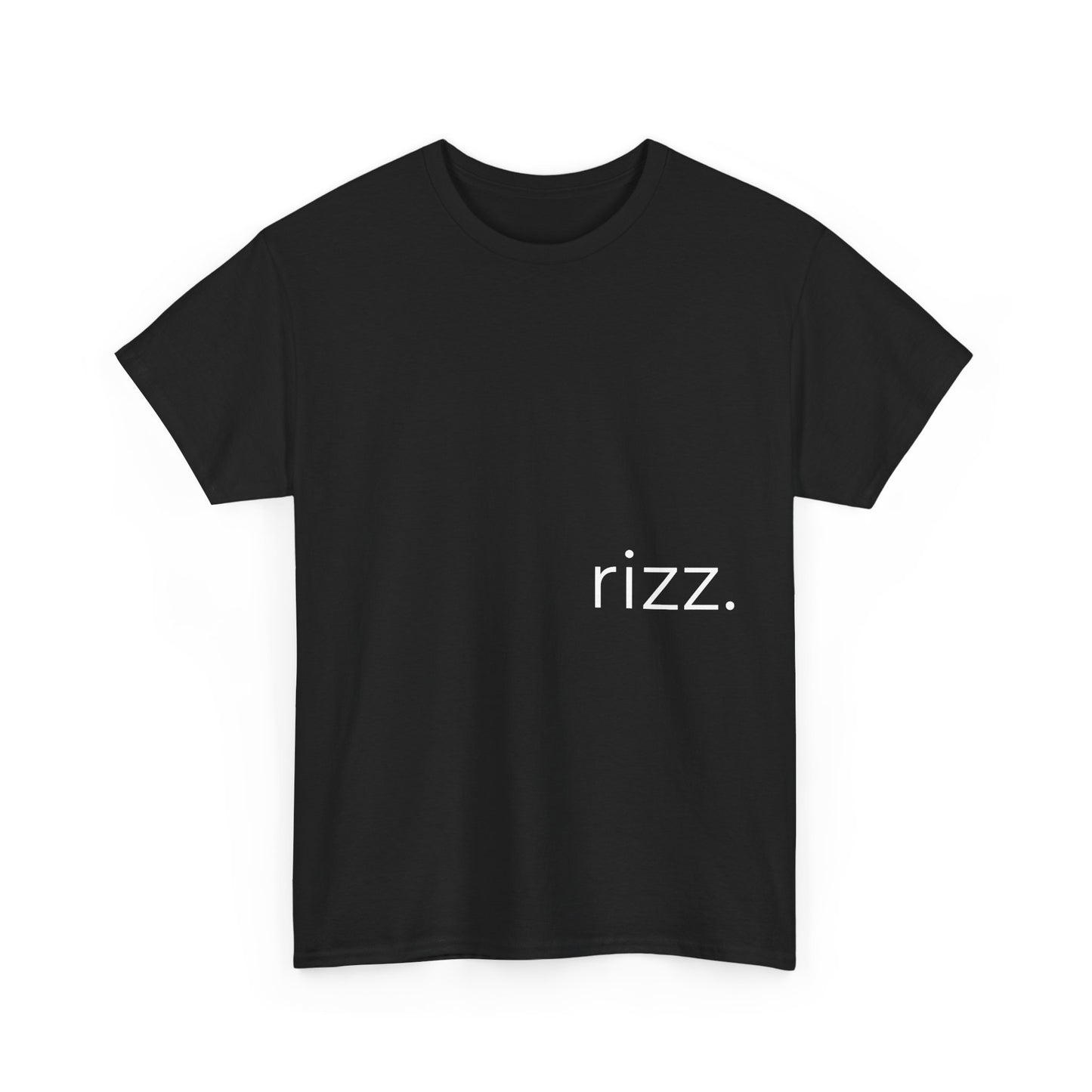 Rizz Unisex Heavy Cotton Tee | Trendy Casual Wear, Graphic Tee, Gift for Friends, Streetwear Style, Everyday Comfort